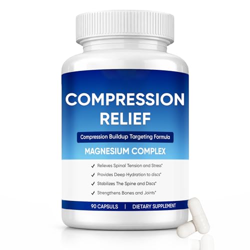 Image of Mentara 8-in-1 Magnesium Complex, 1000mg Compression Relief Capsules, Support Back, Spine & Discs, Reduces Pressure, Deeply Hydrating, Non-GMO, 90 Capsules (1)