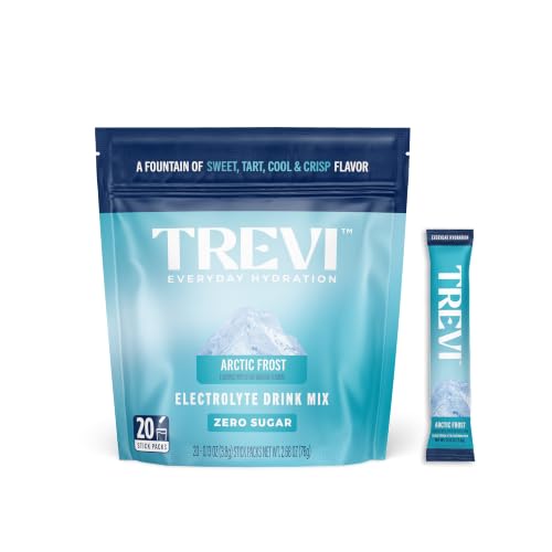 Image of TREVI Electrolytes Powder Packets Sugar Free Hydration Arctic Frost 20 Pack