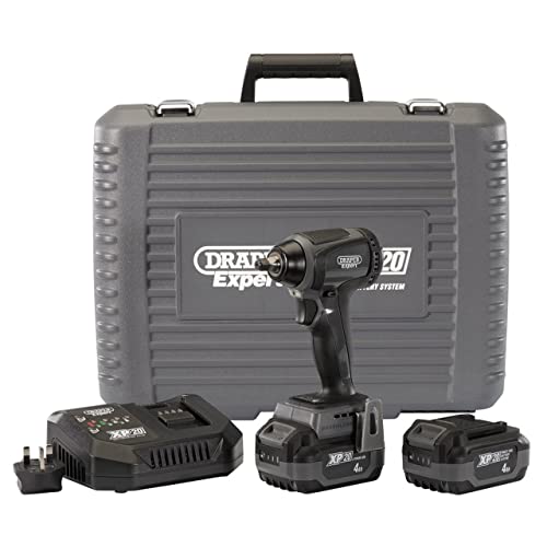 Draper Expert 98963 XP20 20V Brushless 3/8´´ Impact Wrench (250Nm) with 2X 4Ah Batteries and Fast Charger