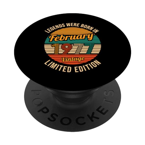 Las leyendas nacieron en enero de 1977 47 cumpleaños PopSockets PopGrip Intercambiable