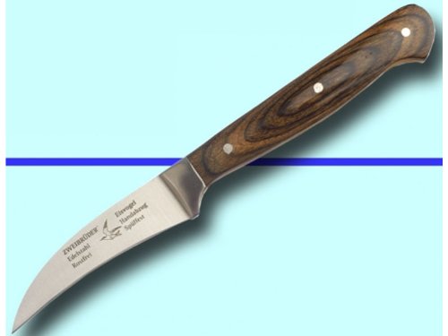 3er Set Schälmesser mit Block Eisvogel