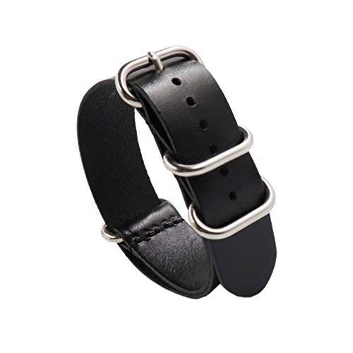 Pulseira de relógio de couro de liberação rápida NICERIO, pulseira de relógio de couro genuíno unive