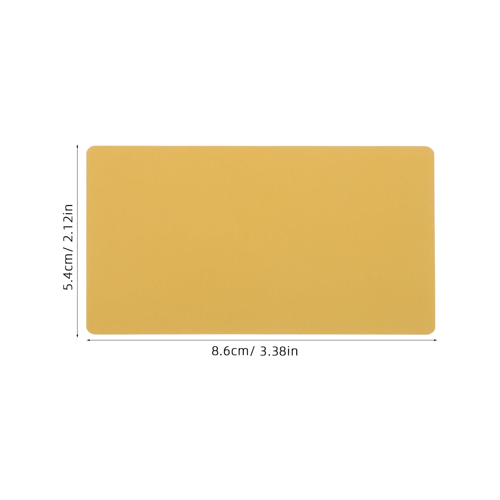 DOITOOL 200 Tarjetas de Visita Metálicas Dorado Acabado Duradero y Lienzo en Blanco para Grabado, Ideales para Diversas Ocasiones y Presentaciones de Negocios