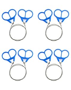 QWORK Seilsäge Edelstahl 52cm 4 Stück