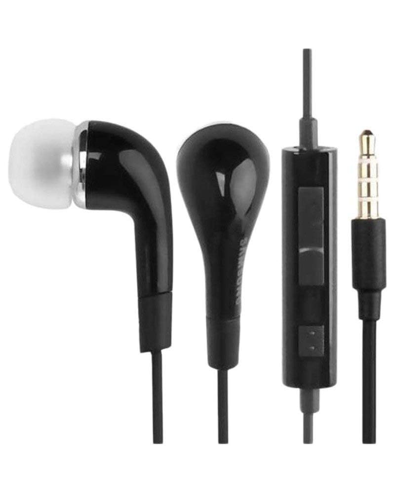 Original EHS64 Wired in Ear Earphones with Mic, Tangle-Free Compatible with Samsung & Other 3.5mm Jack Supported Devices (Black)-image-4