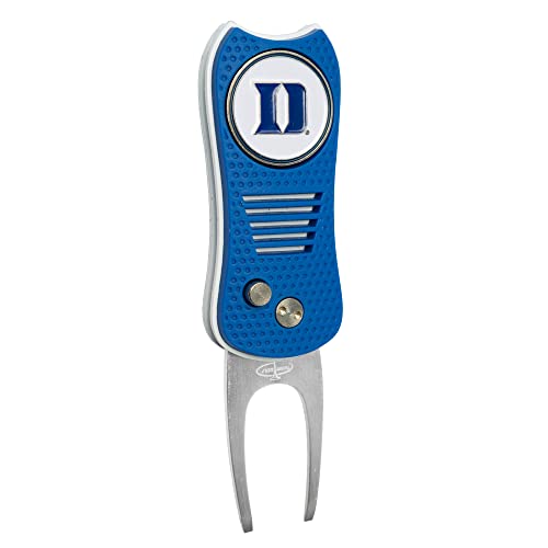 Team Golf NCAA Switchblade Divot Tool with Double-Sided Magnetic Ball Marker, Features Patented Single Prong Design, Causes Less Damage to Greens, Switchblade Mechanism
