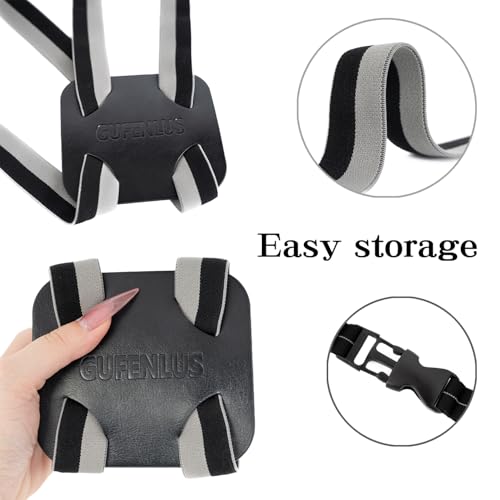 Luggage Straps Bag Bungees for Add a Bag Easy to Travel Suitcase Elastic Strap Belt (Gray/Black 1pcs)3