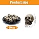 MisFun 20 Stück Totenkopf Deko, Halloween Deko Schädel, Mini Totenkopf Figur Mini Schädel Blumentopf Dekoration, Mini-Schädelköpfe für Halloween DIY Deko, Für Halloween Und Horror Party