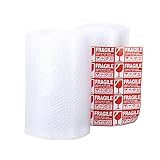 JXJH 2 Rolls of Bubble Cushioning Wrap Rolls,12' X 72',Punch Every 12 Inches.Used for Transporation,Packaging and Shipping.