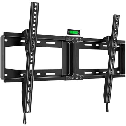 HOME VISION Heavy Duty Tilt TV Wall Mount for Most 32"-84" Flat TVs, Max VESA 600x400mm, 165LBS Loading, Low Profile Tilting Wall Mount TV Bracket Fits 16/18/24 Inch Studs, Anti-Glare HV9601 Cover