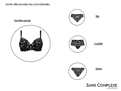 Sans Complexe - Arum - Soutien-Gorge Emboitant en Dentelle avec Armatures - Classique - Uni - Femme - Blanc - 100C – vue 9