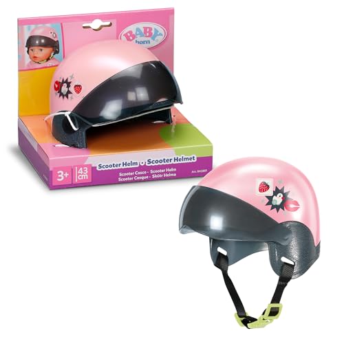 BABY Born Scooter Helm mit Visier Puppenhelm für 43cm Puppen