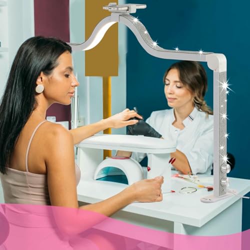 Lampe de table à ongles demi-lune avec température de couleur réglable