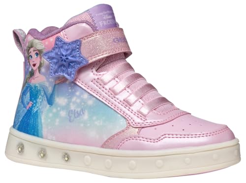 Geox J Skylin Girl Basket, Rose Bonbon, 31 EU