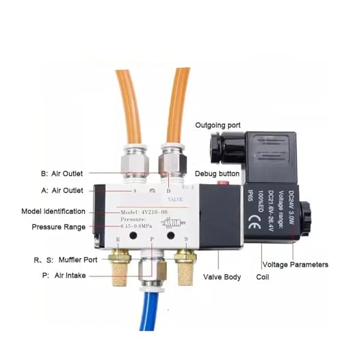 Électrovanne 4V310-10 avec commutation rapide AC220V haute performance - 4