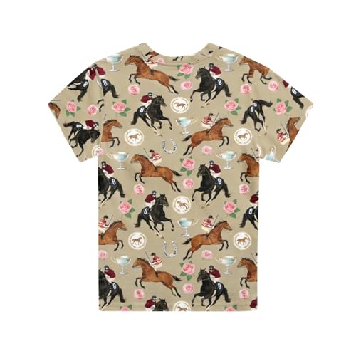 Image of Kids Graphic T-Shirt Boys Girls Novelty Tees Top Short Sleeve Shirts Summer Blouses 3-16