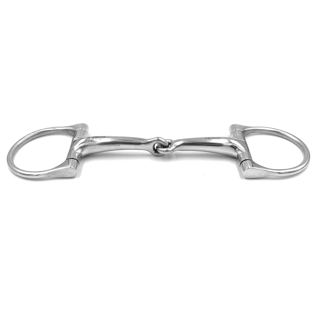 ES0048 Mors en D, anneau en D, creux, léger, facile à casser, en acier inoxydable, diamètre de l'anneau : 62 mm, épaisseur de mors : 18 mm (11,5 cm)