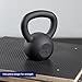 Titan Fitness 10 KG Cast Iron Kettlebell, Single Piece Casting, KG and LB Markings, Full Body Workout