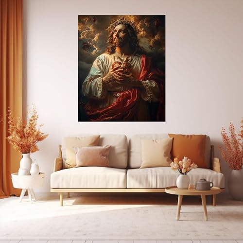 Jésus Christ image chrétienne pour remplacer les vieux cadres sombres - 2