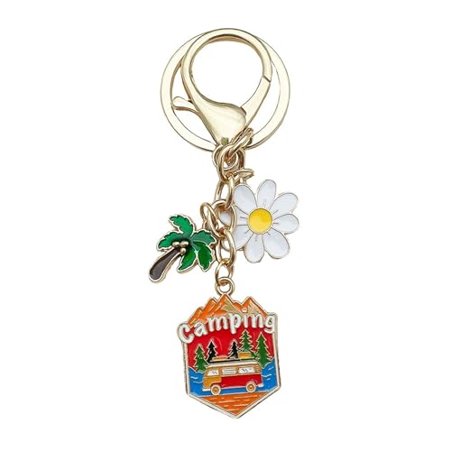 Wasise Campervan Keyring - Camper Van Accessories, Camping Gifts for Women, Motorhome Keyring, Gifts for Camper Van Owners, Outdoor Gift, Funny Camping Gift, Funny Travel Accessory