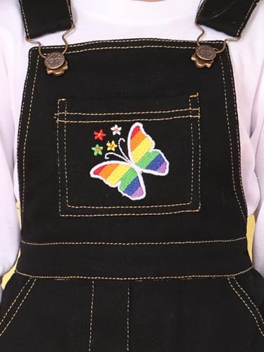 Image of superminis Girls Twill Dungaree with Full Sleeve T-Shirt Set Casual For Kids