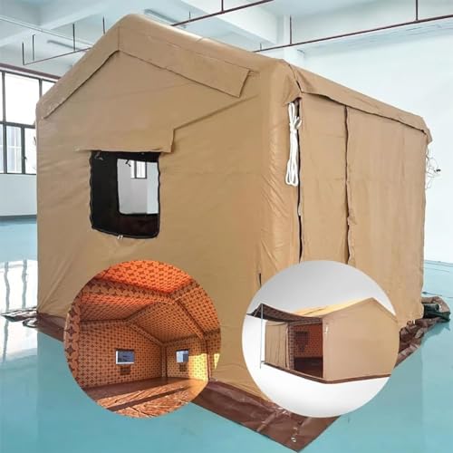 Carpa inflable grande para camping al aire libre con toldo miniatura 3