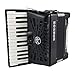 Hohner Bravo II 48 Chromatic Piano Key Accordion (Black)