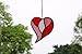HAOSUM Red Heart Suncatchers Stained Glass Window Hanging, Handmade Heart Ornaments, Birthday Gift for Grandma Mom Sister Aunt,Valentines Day Gift