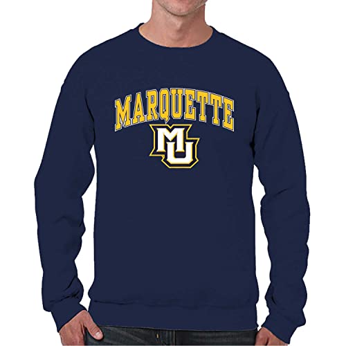 Image of NCAA College Sweatshirt Fleece Crewneck Pullover for Men and Women | Officially licensed NCAA college gameday crewneck pullover - 9 oz fleece lined sweatshirt with arch and logo design