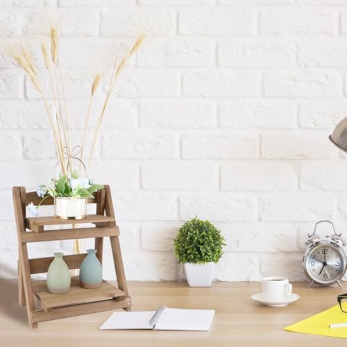Étagère en bois pliable pour plantes de petits espaces