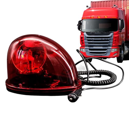 Neamou Gyrophare - Feux d'avertissement Automobiles de Type Escargot rotatifs | Lumière LED Amovible, lumière stroboscopique Rouge pour Voiture Postale,...
