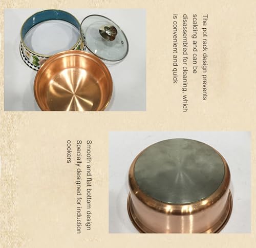 Olla para fondue de cobre pequeña para cocina miniatura 4