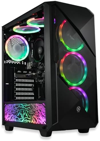 XUM Legend Prebuilt Gaming PC: AMD Ryzen 5 5600G, Radeon Vega 7 I...