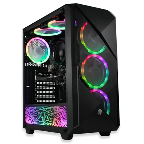 XUM Legend Prebuilt Gaming PC: AMD Ryzen 5 5600G, Radeon Vega 7 Integrated Graphics, 16GB DDR4 RAM,...