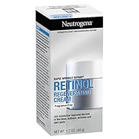 Neutrogena Rapid Wrinkle Repair Retinol Anti Ageing Fragrance Free Regenerating Cream Face Moisturiser 48g|Fights fine lines, dullness, wrinkles & dark spots|Hyaluronic Acid hydrates & rejuvenate