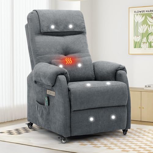 Electric Recliner Chair with Massage Heat & USB Ports