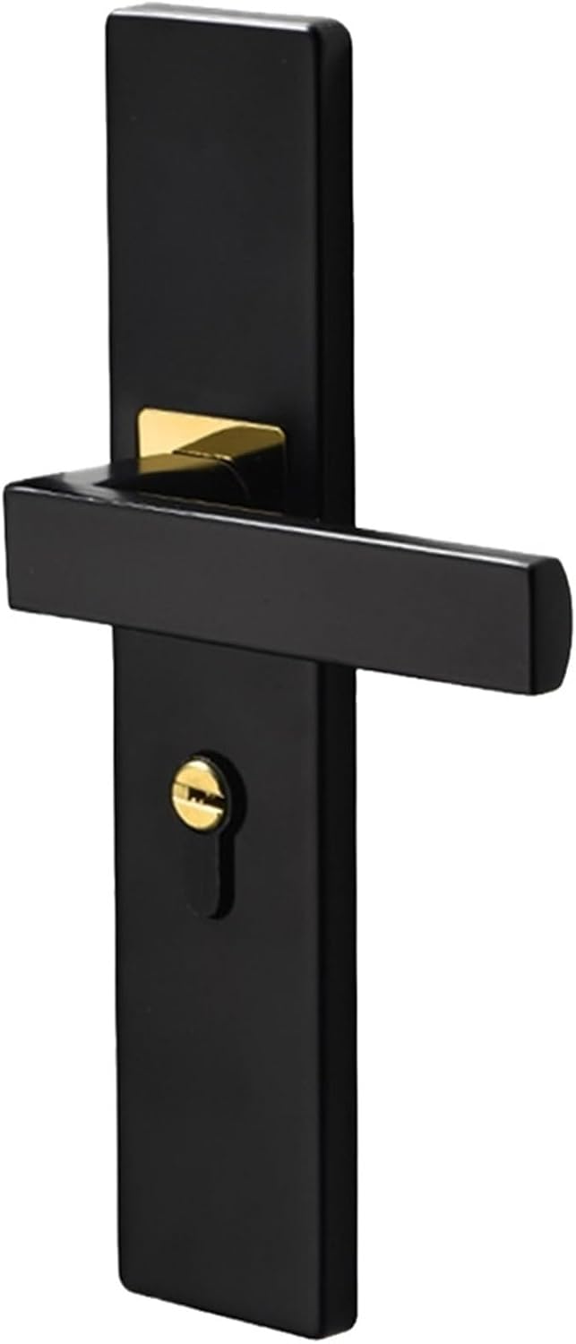 Mute Door Lock Anti-Theft Mechanical Door Lock Split Handle Door Knobs Lock with Keys Security Entrance for Bedroom Bathroom