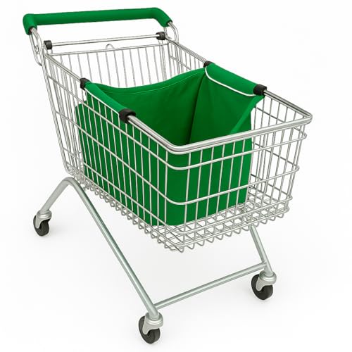 Bolsa Carrito Compra Reutilizable Grande – KUMBEK | Plegable, Lavable y Resistente | 28L | 32×37×25 cm | Bolsa Ecológica para Maletero, Coche y Supermercado