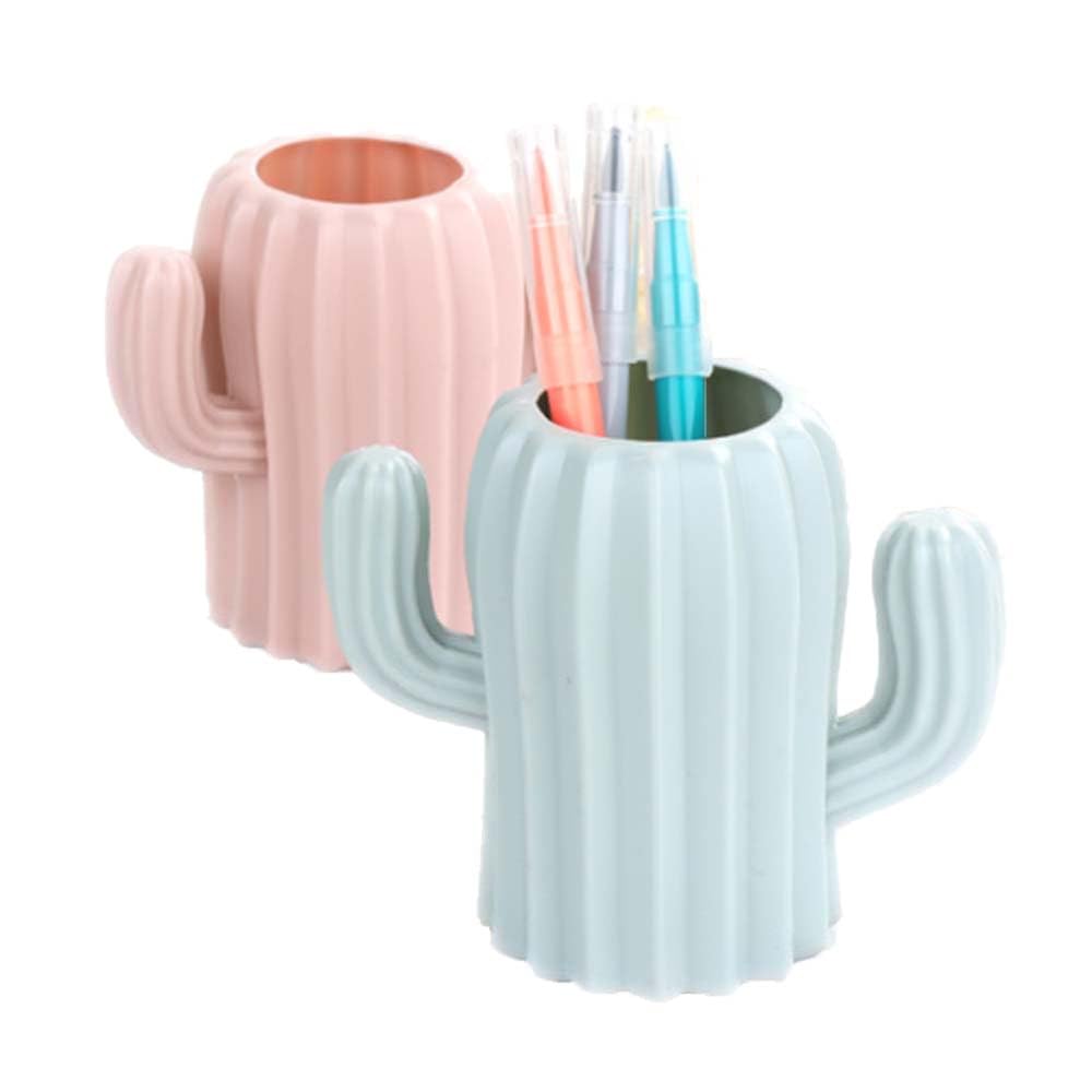 Leadigol Kaktus-Stifthalter fr den Schreibtisch, skurriler  Kaktus-Schreibtisch-Organizer, Wei/Blau/Rosa, 2 Stck: Amazon.de:  Brobedarf & ...