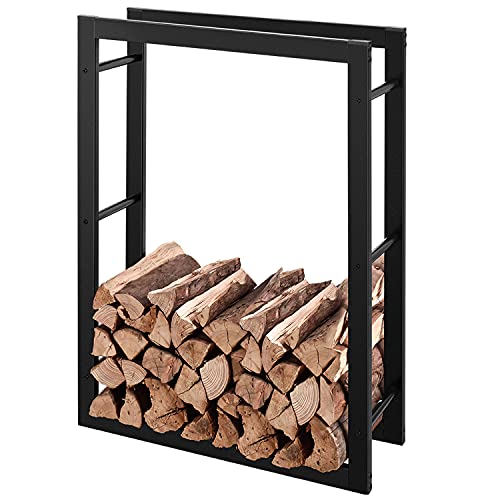 RANSENERS Kaminholzregal 80x27x115cm (mehr Größen) Robustes & Rostfreies Brennholzregal für Innen und Außen
