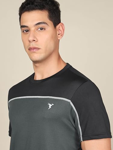 Image of TECHNOSPORT Men's Polyester Slim Fit Active T-Shirt - (MTP706 P) Pack of 1