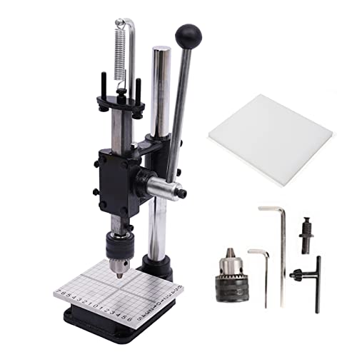 TFCFL Manual Leather Hole Puncher, DIY Leather Craft Punching Machine with PP Plate and Aluminum Plate with Scale