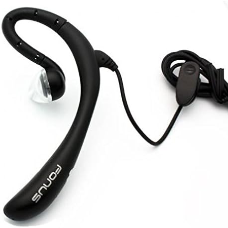 Wired Mono Headset Earphone w Mic Headphone 3.5mm Single Earbud Hands-Free Microphone Over-The-Ear Compatible with LG K40