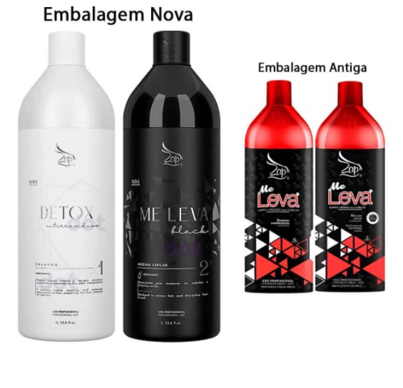Suavizado brasileño ZAP Me Leva Máscara capilar 1L + champú 1L