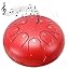 Regentrommel voor buiten, 8 noten, 15 cm, chakra-regentrommel, chakra drum, tuin, stalen tongtrommel, regenspel, waterdicht, meditatie-accessoires voor de tuin (blauw