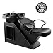 Shampoo Chair Backwash Bowl Unit Station Barber Chair Spa Salon Equipment (Black)