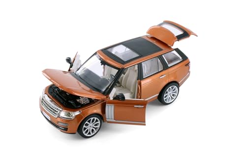 Modelo a escala 1:26 Range Rover SUV naranja miniatura 2