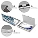 VstaDank Cruise Ships Business Card Holder Fashion Aluminum Alloy Flip Cover Credit Card Holder High End Professional Name Cards Case Exquisite Pocket Metal Cards Holder for Work