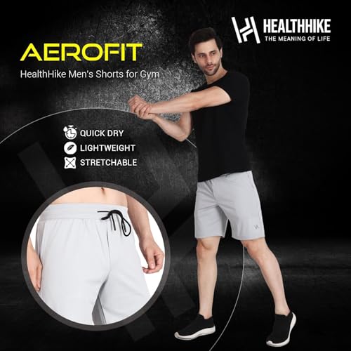 Image of Men's Shorts for Gym, Stretchable Running Shorts, Quick Dry Athletic Shorts, Lightweight Sports Shorts for Men for Workouts, Yoga