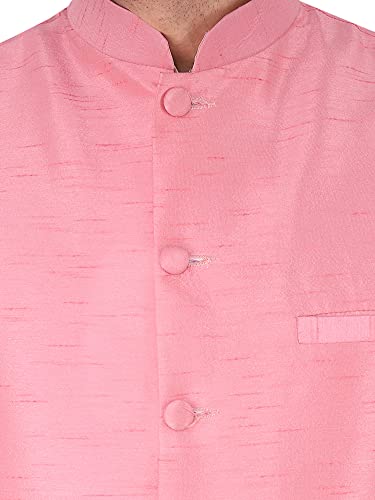 Image of Sadree Silk Men's Kurta Pajama Waistcoat or Nehru Jacket Set